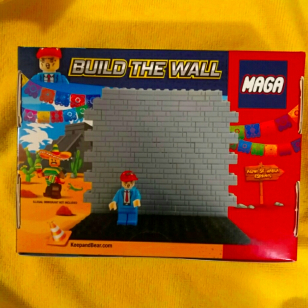 Trump's Build the Wall MAGA Kit Novelty item.
